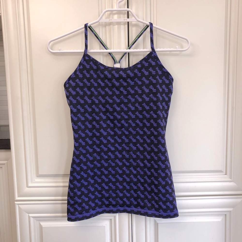Ivivva by Lululemon Tumblin Y tank top with bra liner